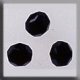 13096 Crystal Treasures-Round Bead 6mm Jet (Qty. 3) MAIN